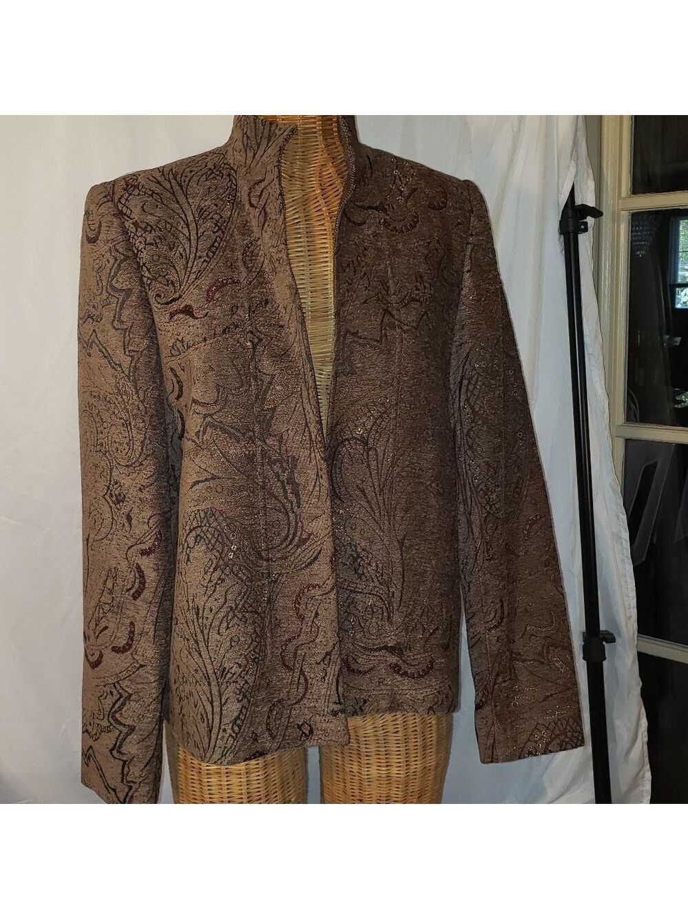 Ladies Vintage ROTH LECOVER California Brocade Jacket in Fall Colors - 8